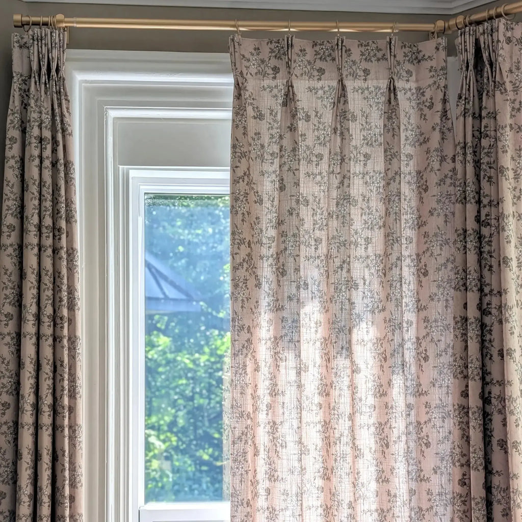 Sara Le Print Linen Drapery Pleated