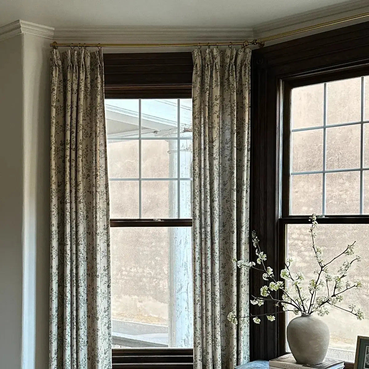 Sara Le Print Linen Drapery Pleated