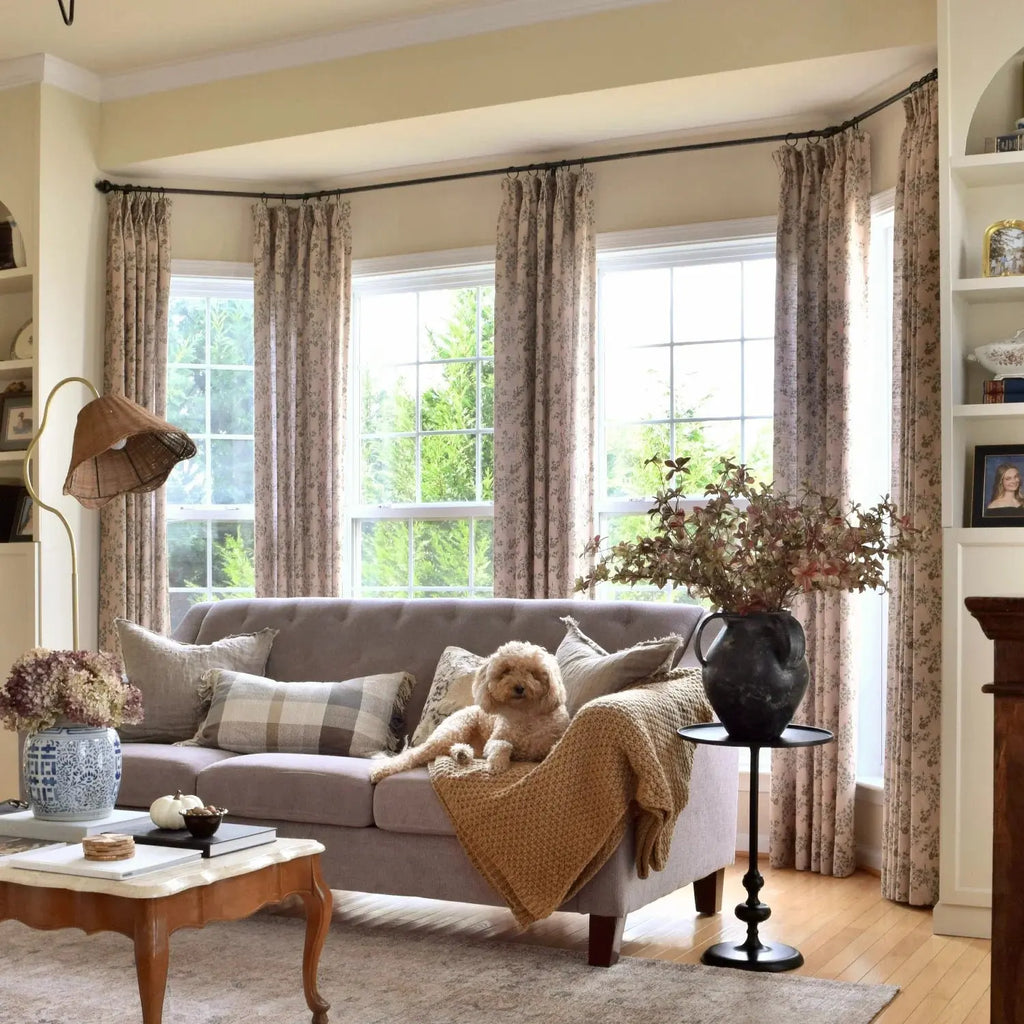 Sara Le Print Linen Drapery Pleated