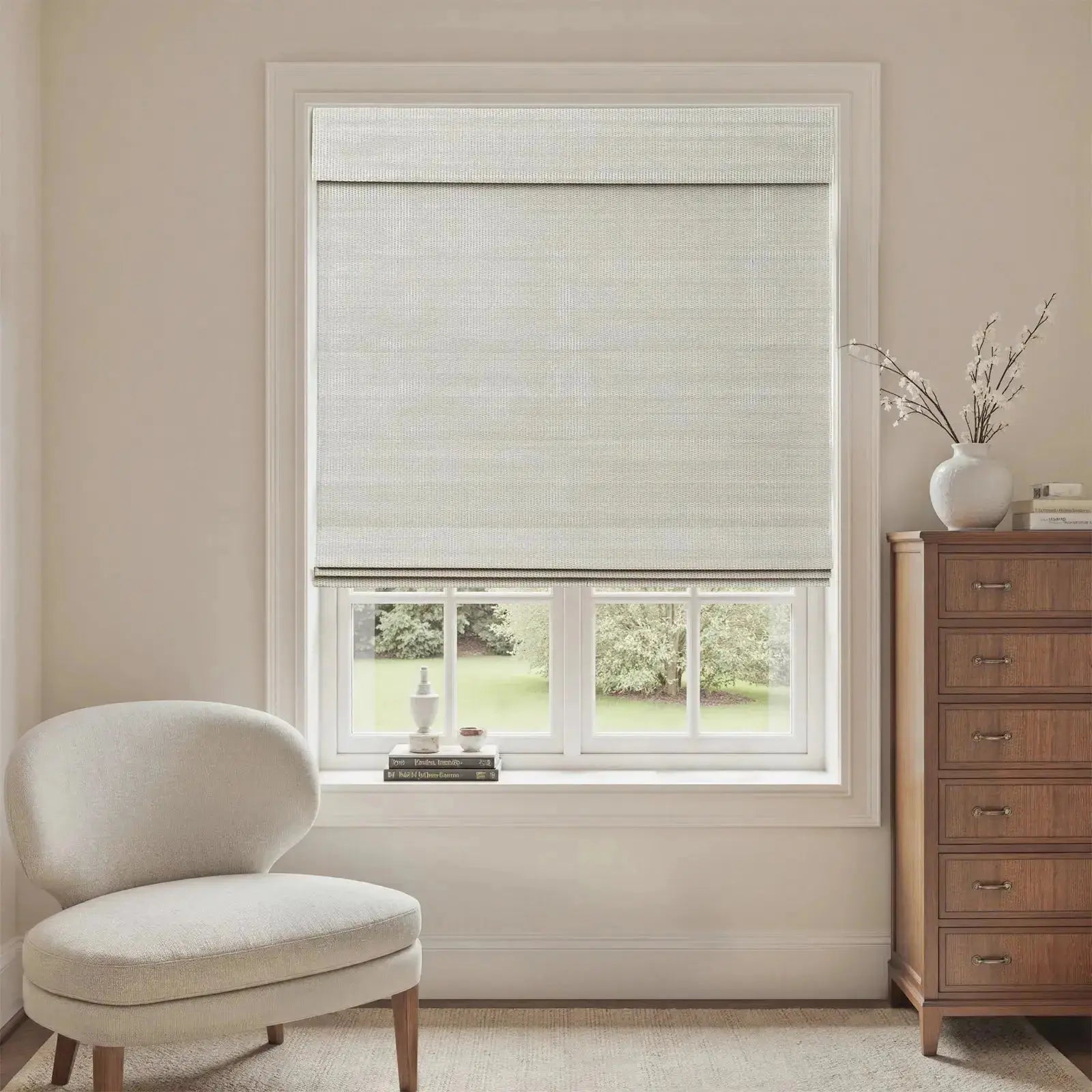 Sybil Bamboo Roman Shade Cordless