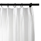Flynn Airy Lightweight Sheer Curtain Pleated